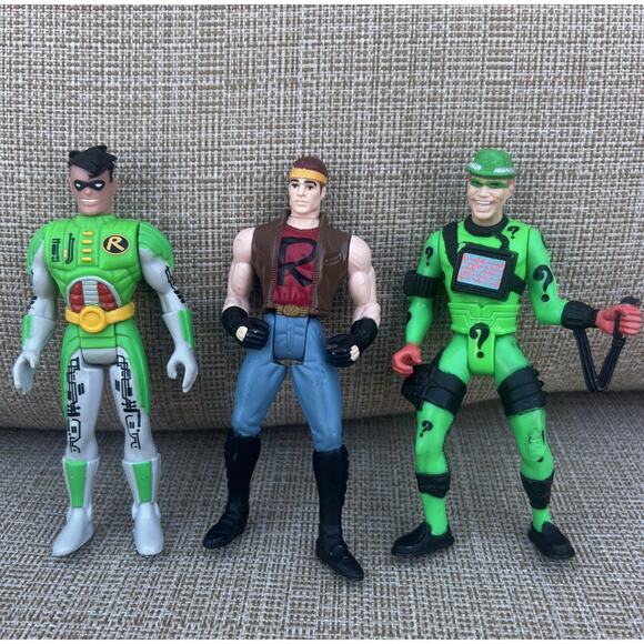 Vintage Lot Of 10 Batman Action Figures And Happy Meal Toys 90’s Kenner Joker - Picture 6 of 8